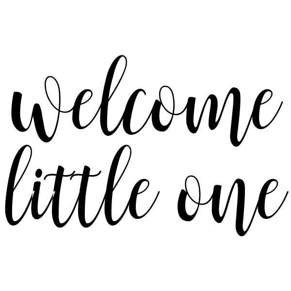 Welcome Little One Craft Stamp
