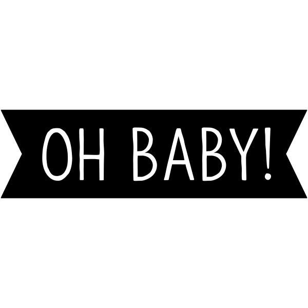 Oh Baby! Banner Craft Stamp