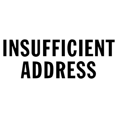 Insufficient Address Stock Stamp - alternate view