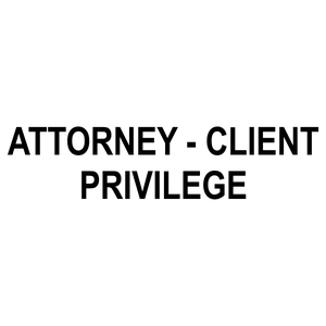 Attorney Client Privilege Stock Stamp