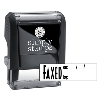 Faxed On/By Stock Stamp