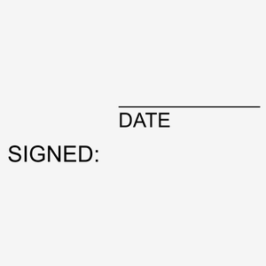 Signed/Date Stock Stamp