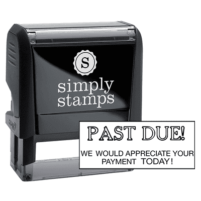 Past Due We Would Appreciate Your Payment Today Stock Stamp