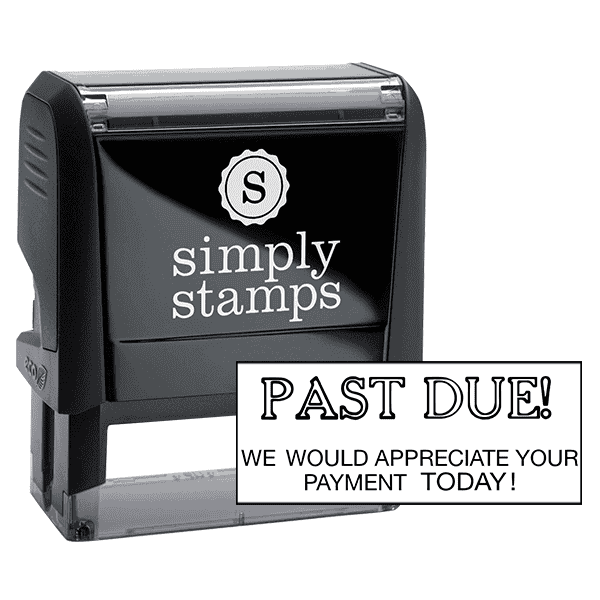 Past Due We Would Appreciate Your Payment Today Stock Stamp