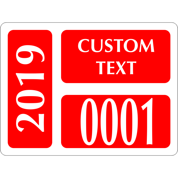 Clear Static Cling Parking Label Design 101