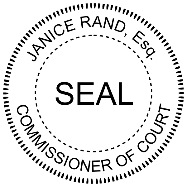 Impression of the Commissioner of the Court Seal