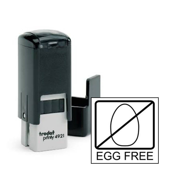 Egg Free Allergy Alert Stamp