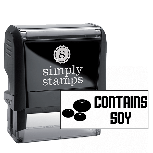 Contains Soy Stamp