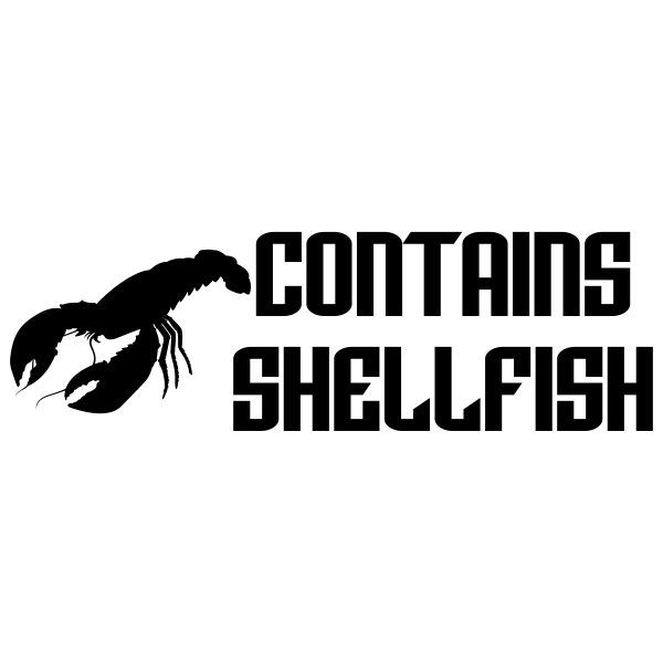 Contains Shellfish Stamp Simply Stamps