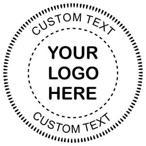 Logo Pink Embosser Seal with Text
