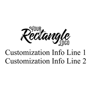 Rectangle Logo Embosser Seal with Text
