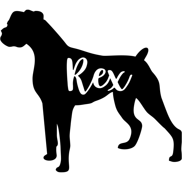 Personalized Boxer Vinyl Decal | 904 Custom