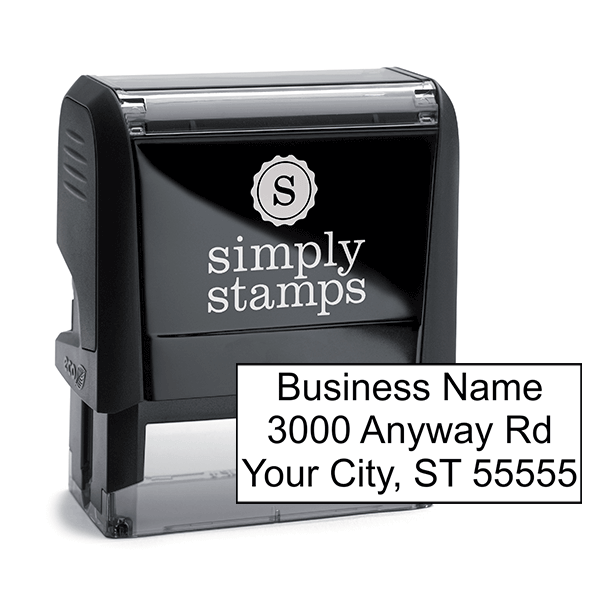 3 Line Address Stamp