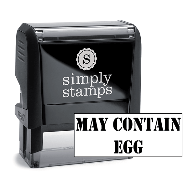 May Contain Custom Stamp