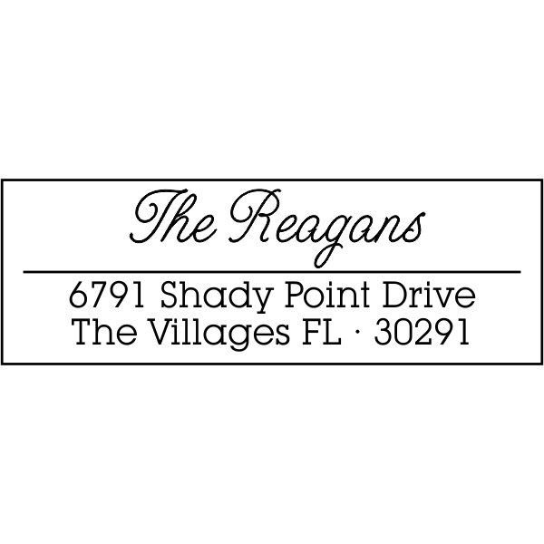 Villages Address Stamp