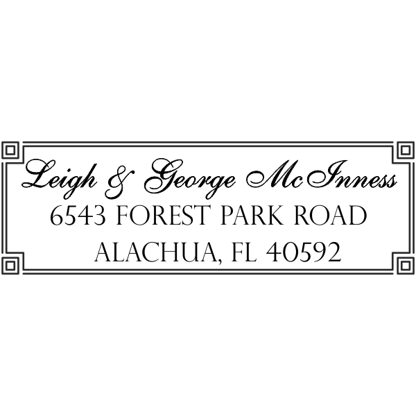 Alachua Fancy Border Address Stamp