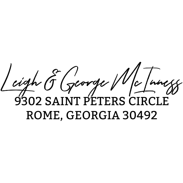 Saint Peters Address Stamp