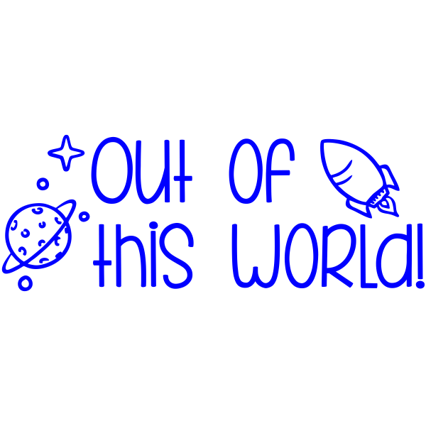 Space Pun Teacher Stamp