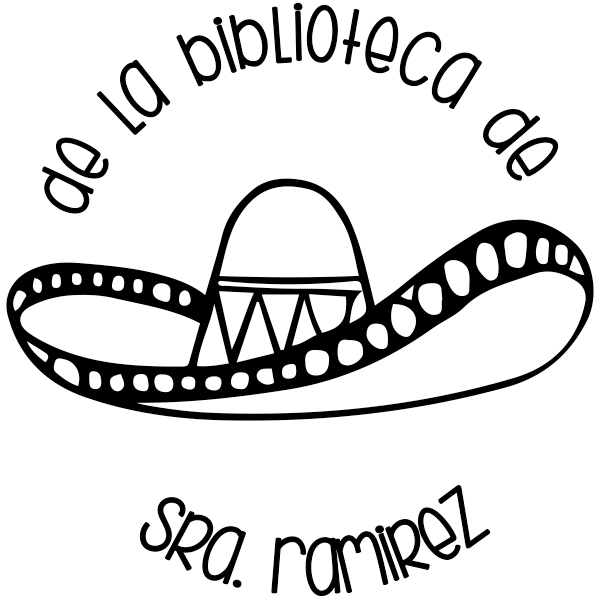 Spanish Library Teacher Stamp