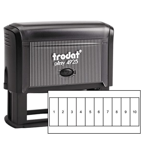 Tall Rectangles for Card Loyalty Stamp