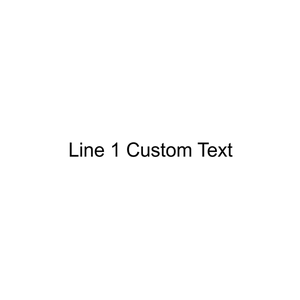 1 Line Custom Wood Handle Stamp