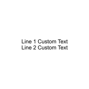2 Line Custom Wood Handle Stamp