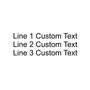 3 Line Custom Wood Handle Stamp
