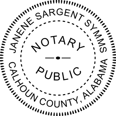 Alabama Notary Seal Embosser - alternate view