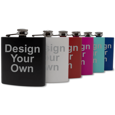 Flasks with various custom design options