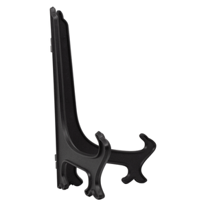 Black Plastic Easel Stand | 7" Tall - Side Angle