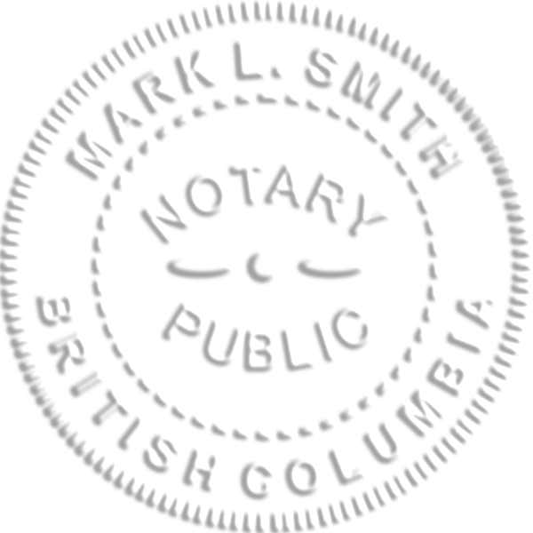Notary for British Columbia Embossed Seal