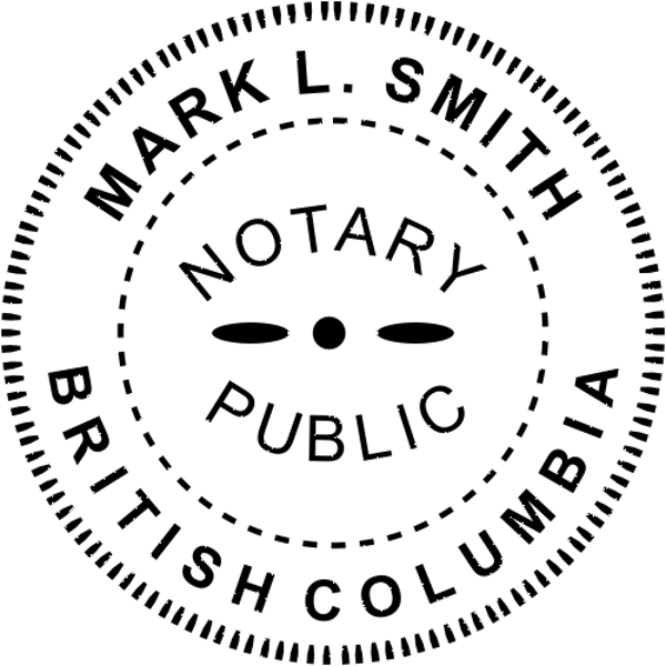 Notary for British Columbia Stamp Impression