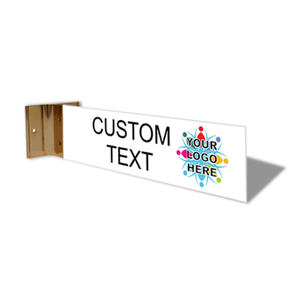 Custom Text Full Color Corridor Sign | 2" x 8"