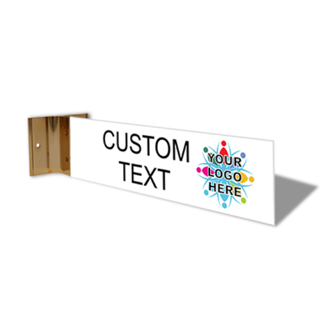 Custom Text Full Color 2" x 8" Corridor Sign 