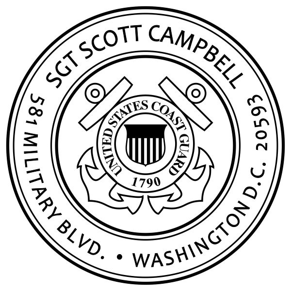 Return Address United States Coast Guard Stamp
