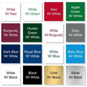 Engraving Material Color Options