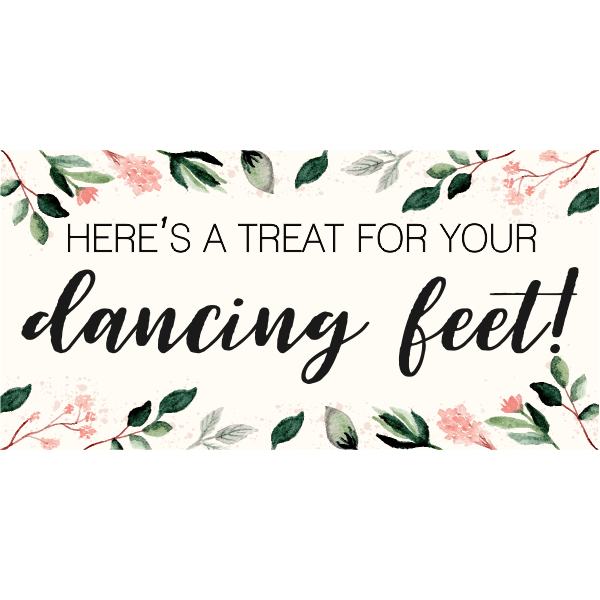 Blush Floral Flip Flops Sign