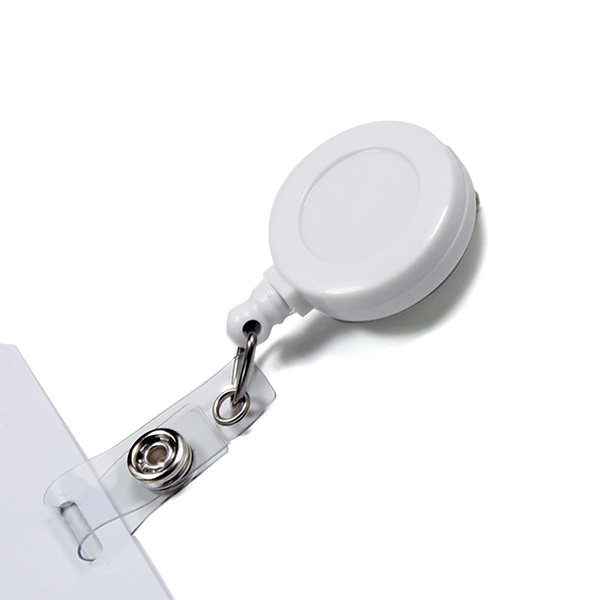 White Badge Reel