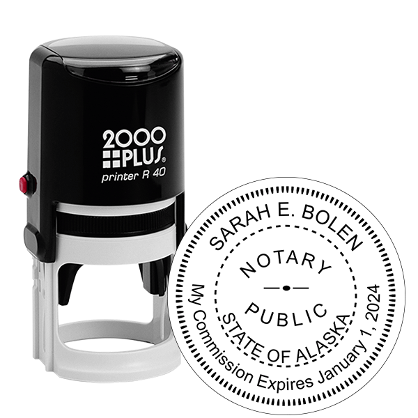 Alaska Notary Round Stamp