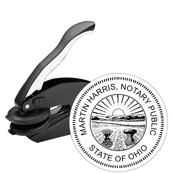 Ohio Notary Round Seal Embosser