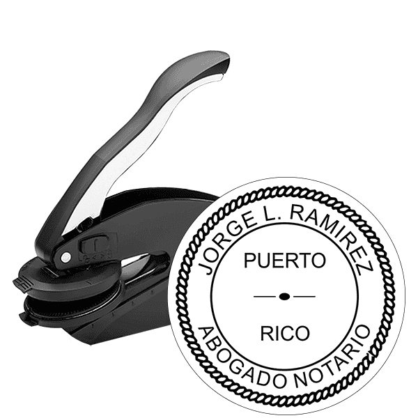 Puerto Rico Notary Seal Embosser