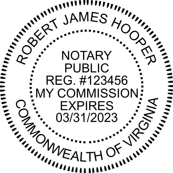 Virginia Notary Round Seal Embosser