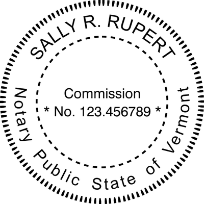 Vermont Notary Round Seal Embosser - alternate view