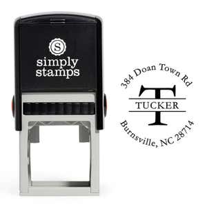 Impression and the Trodat 4924 Self-Inking Stamp that comes with the Monogram Self-Inking Return Address Rubber Stamp