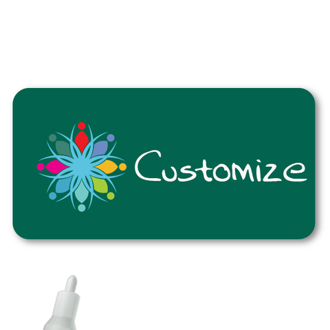 Chalkboard Magnetic Rectangle Name Tag