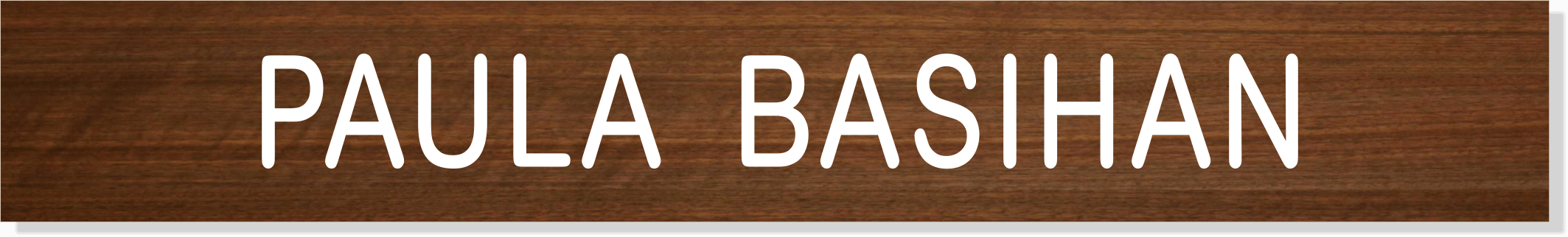 COMMUNITY FIRST CREDIT UNION 1" X 7" Walnut Insert