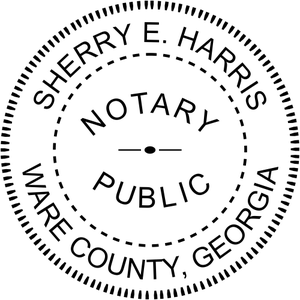 Georgia Round Notary Public Stamp Seal