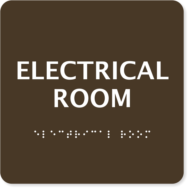 ADA Braille Electrical Room Sign | 6