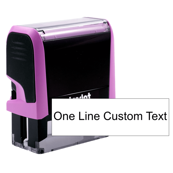 1 Line Pink Stamp