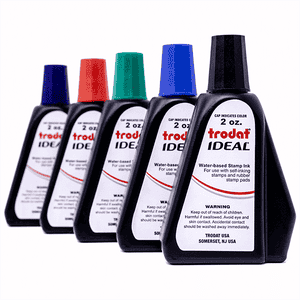 Trodat (Ideal) Ink 2 oz Bottle Colors